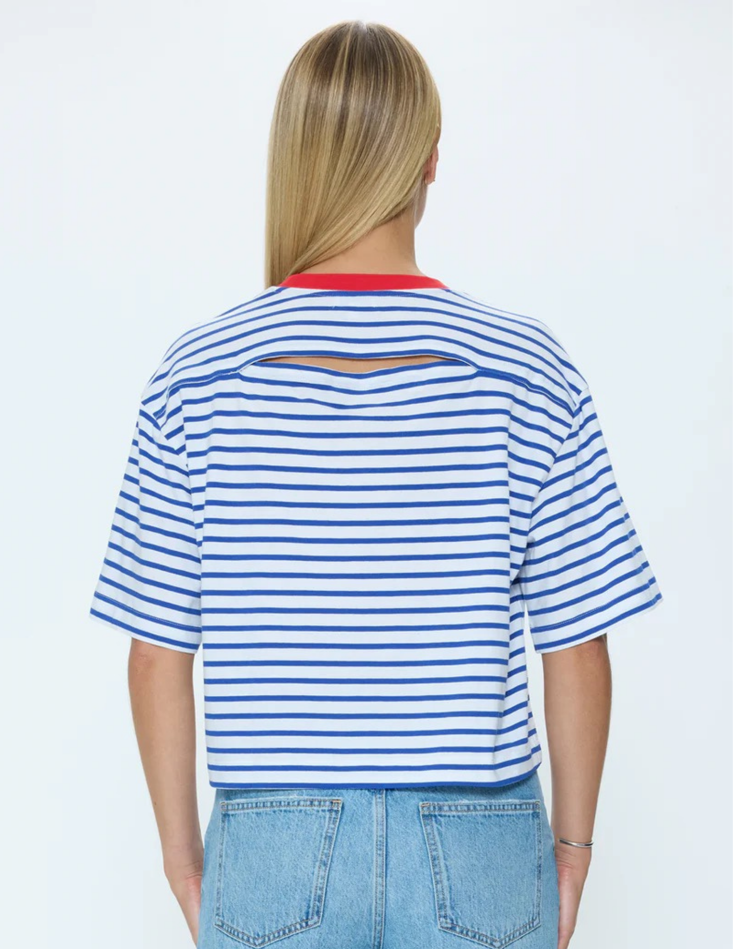 Pistola- Mae Cropped Tee- Maritime Red