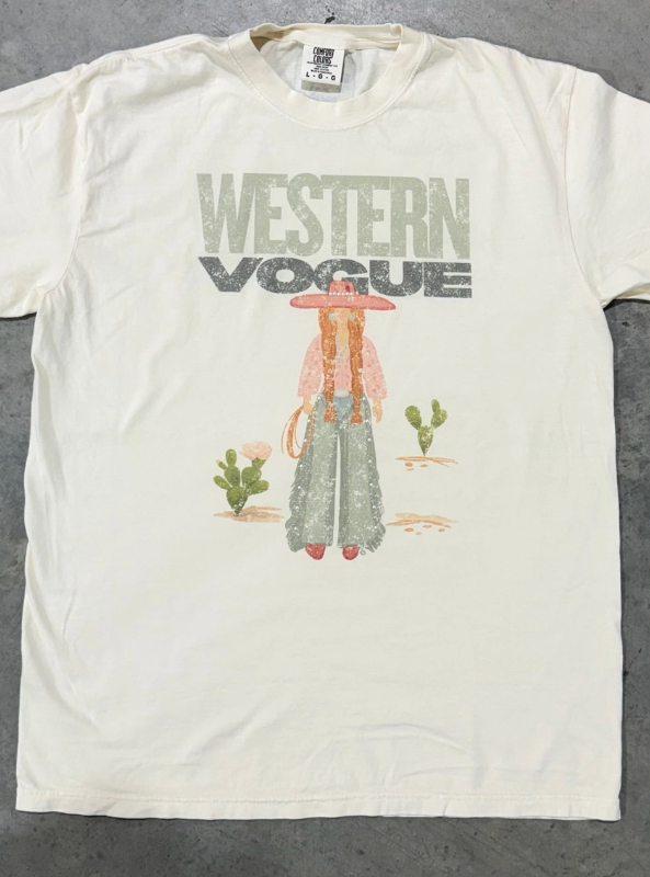 Cowgirl Khaki Tee