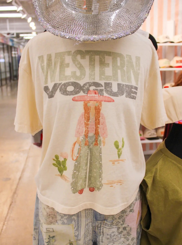 Cowgirl Khaki Tee