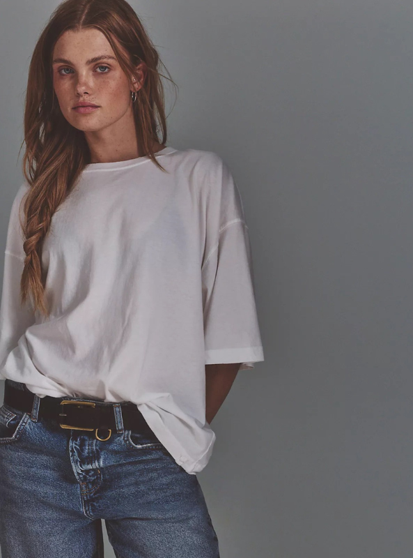 Free People | We The Free Perfect Oversized Tee- White