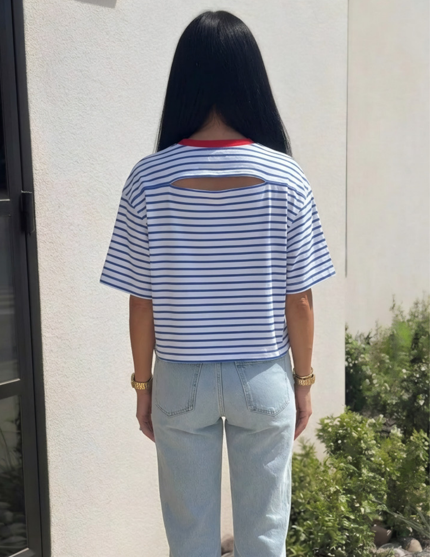 Pistola- Mae Cropped Tee- Maritime Red