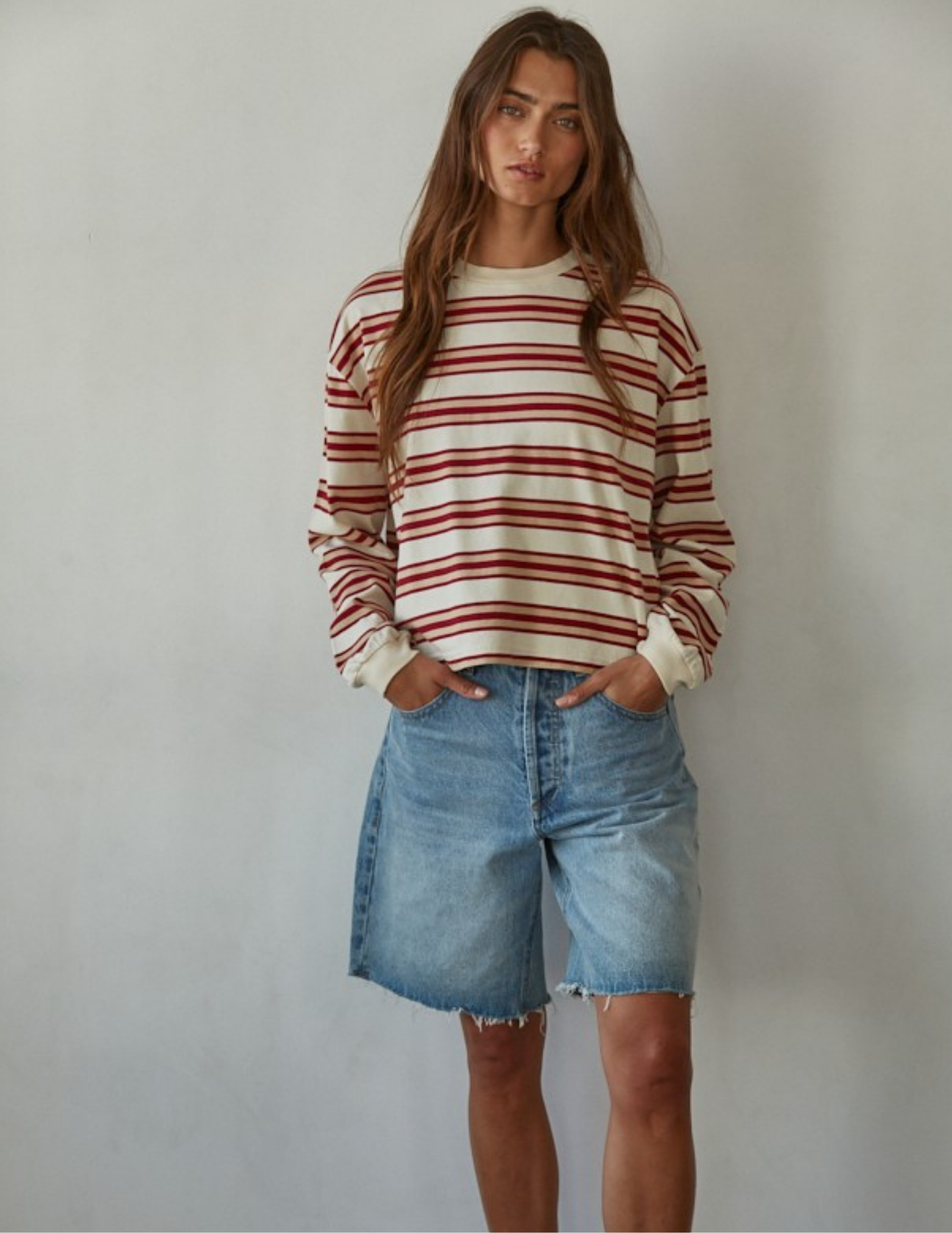 Post Play Striped Long Sleeve