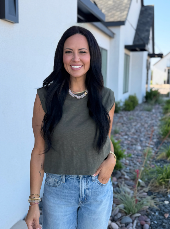 Tatum Tee- Olive