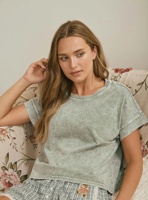 The Lennon Tee- Olive