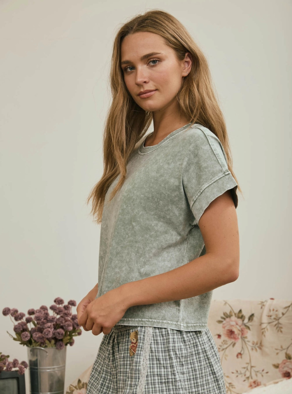 The Lennon Tee- Olive