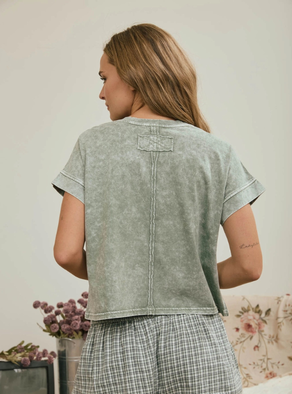 The Lennon Tee- Olive