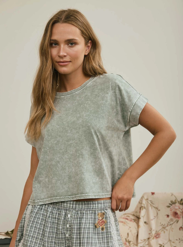 The Lennon Tee- Olive