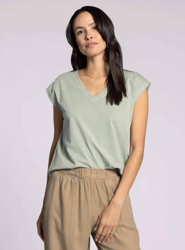 Romy Tee- Aqua Grey