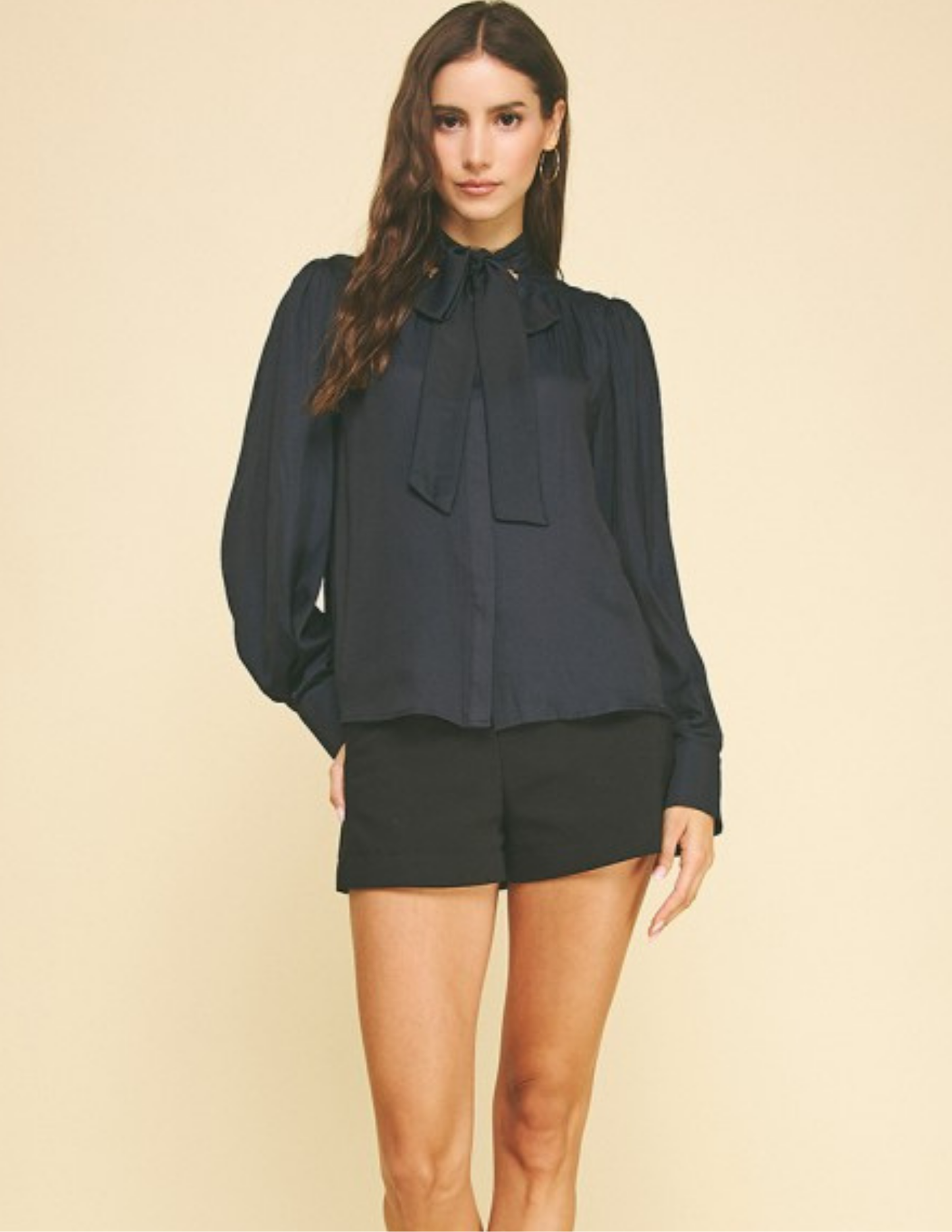 All Business Button Down Top- Ink