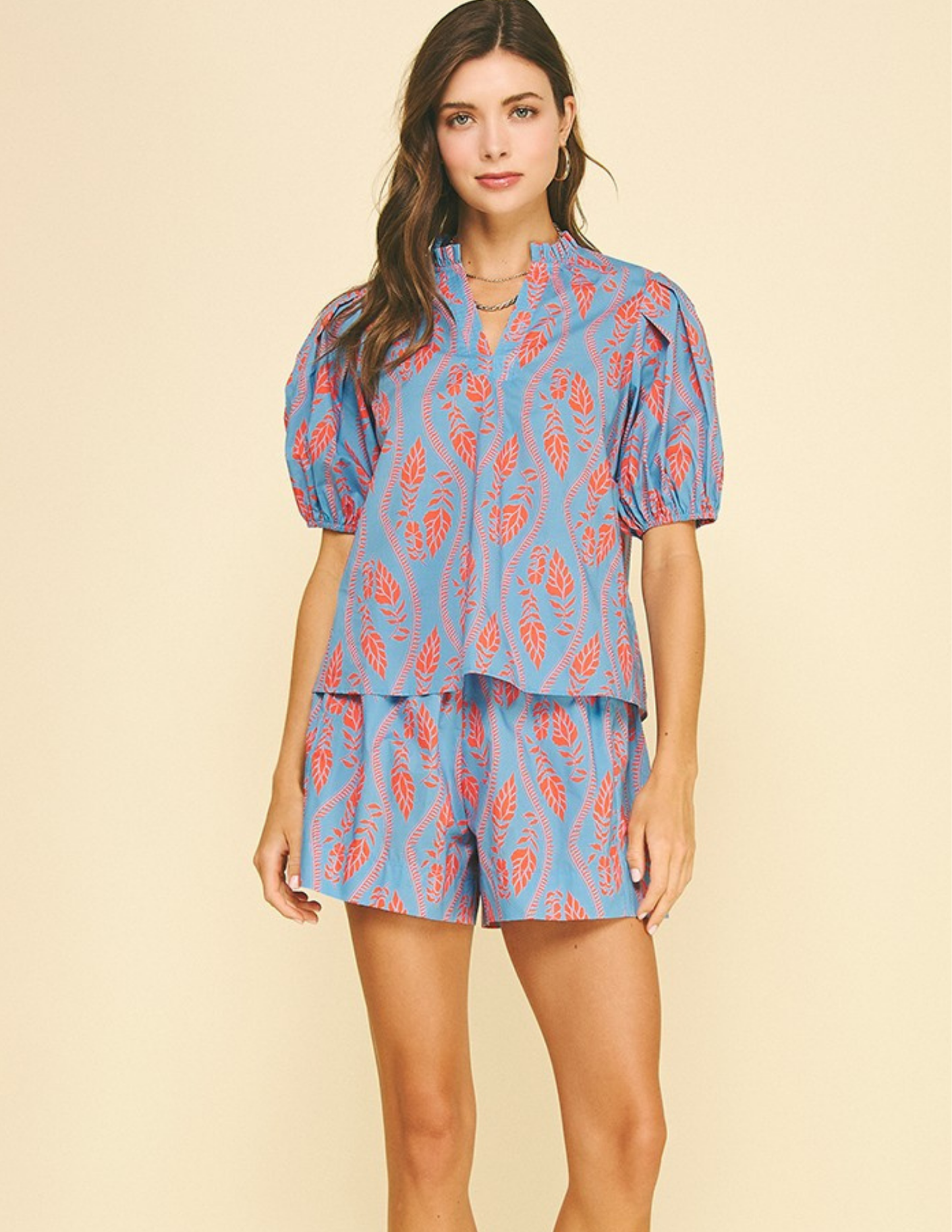 Botanical Print Top
