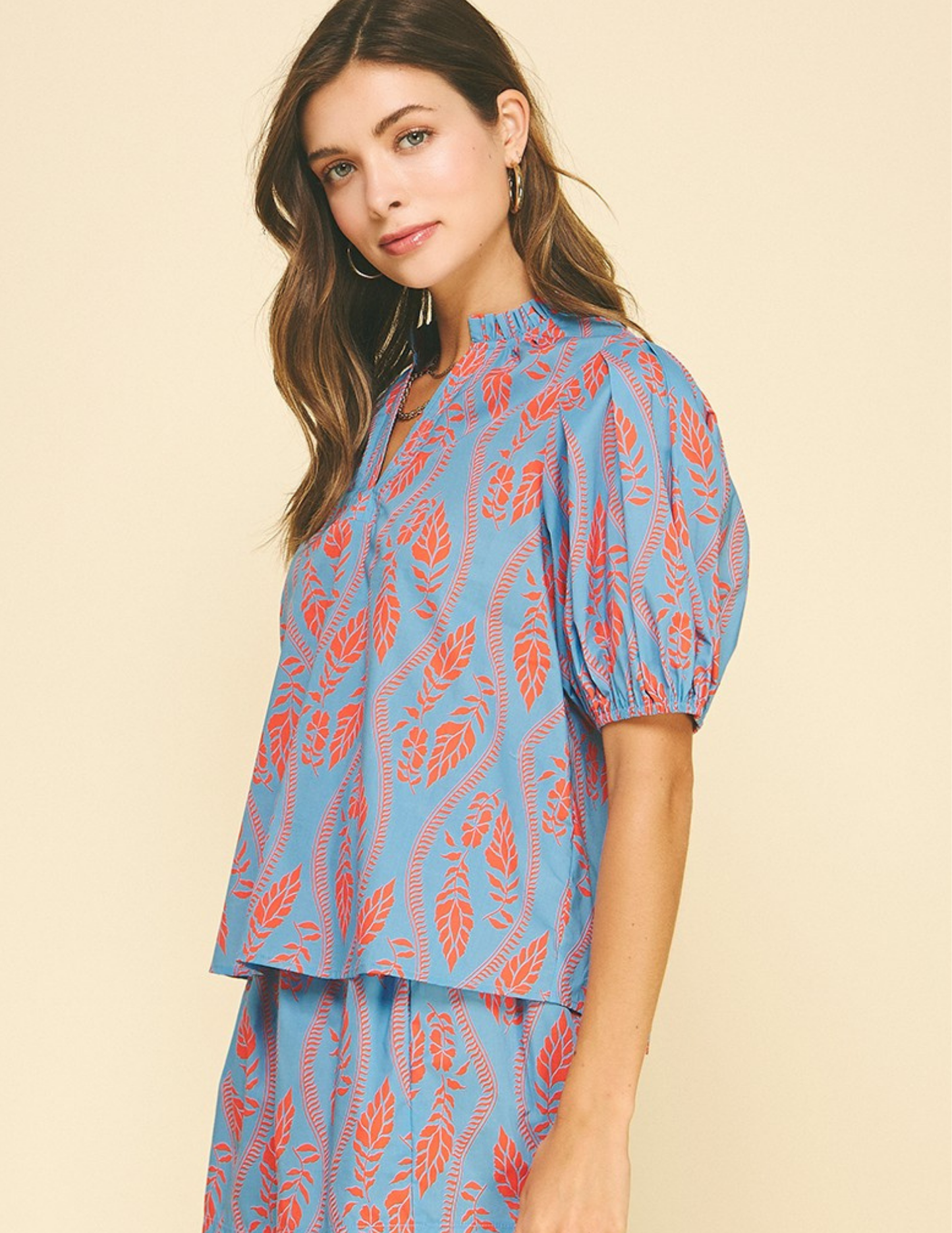 Botanical Print Top