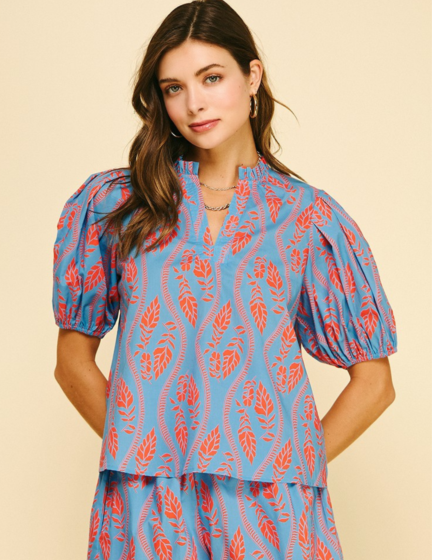 Botanical Print Top