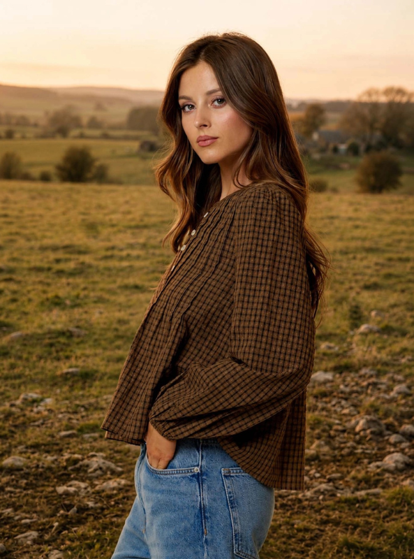 Corinne Top- Brown