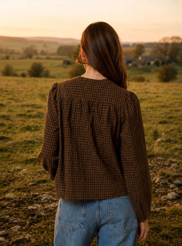 Corinne Top- Brown
