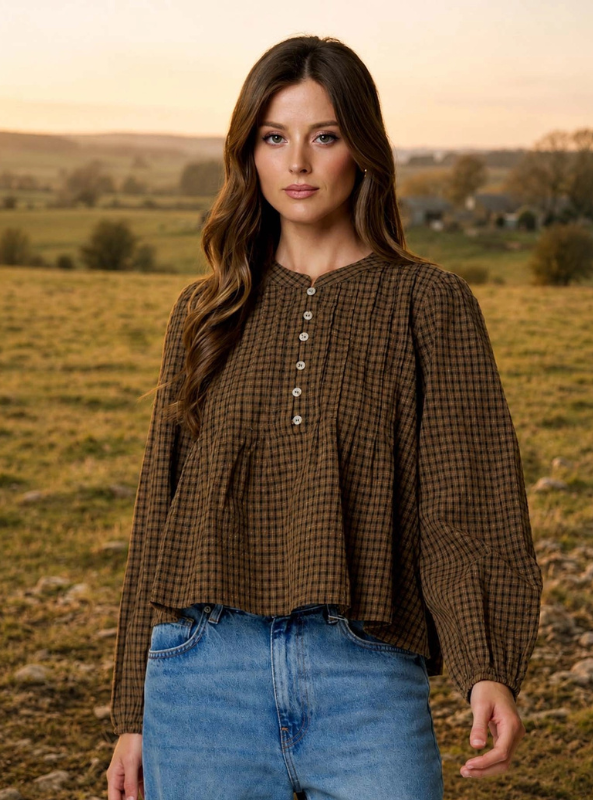 Corinne Top- Brown