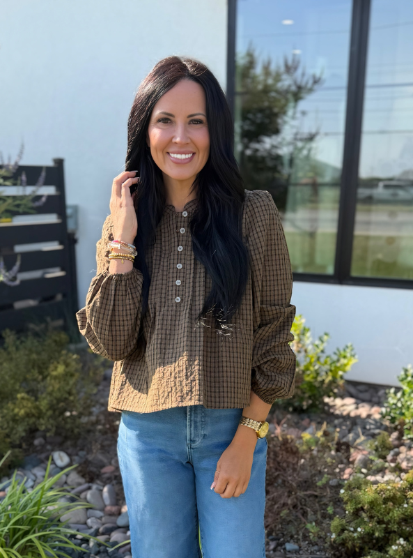 Corinne Top- Brown