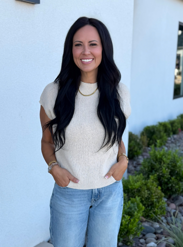 Della Knit Top- Oatmeal