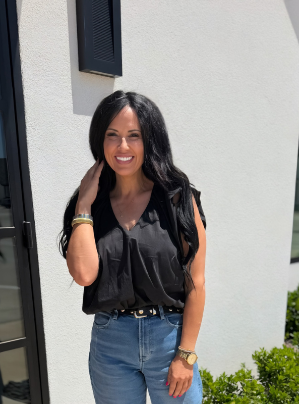 Karlie- Solid Poplin Bubble Top