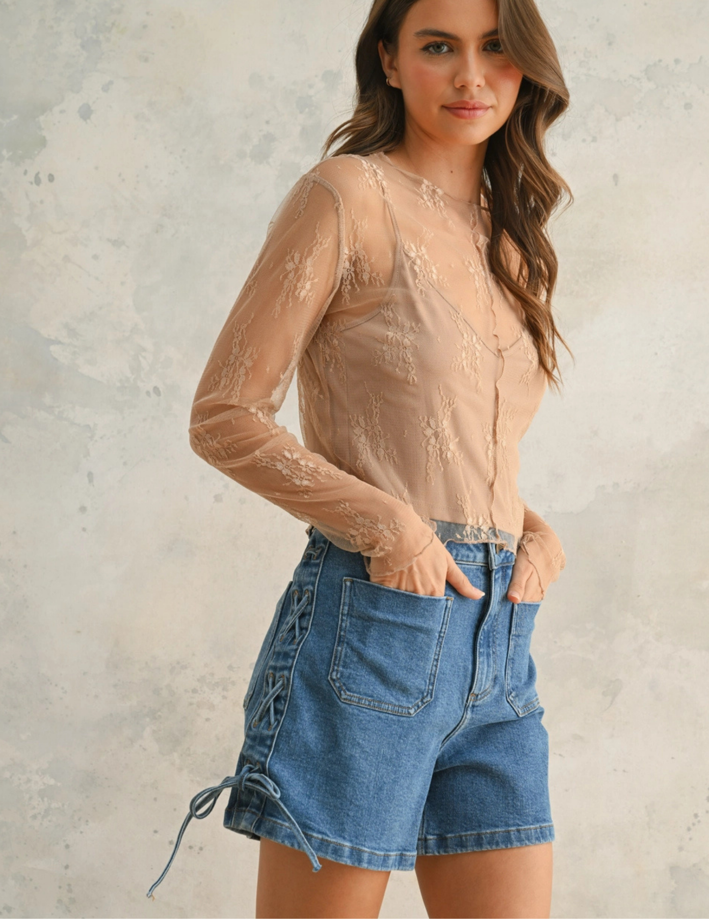 Lace Long Sleeve Top