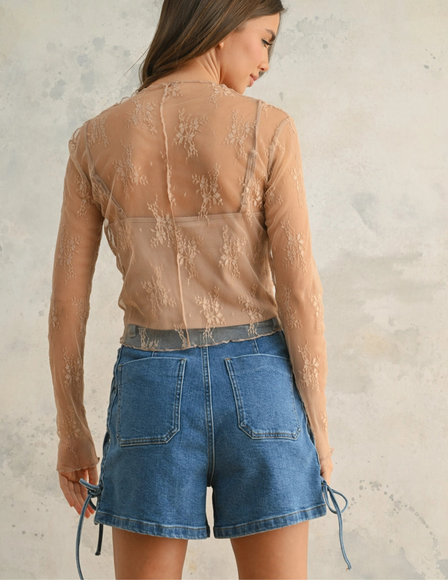 Lace Long Sleeve Top