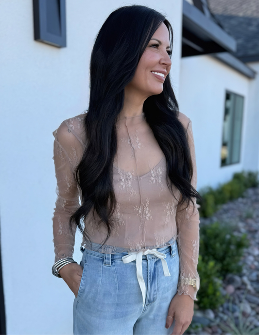 Lace Long Sleeve Top