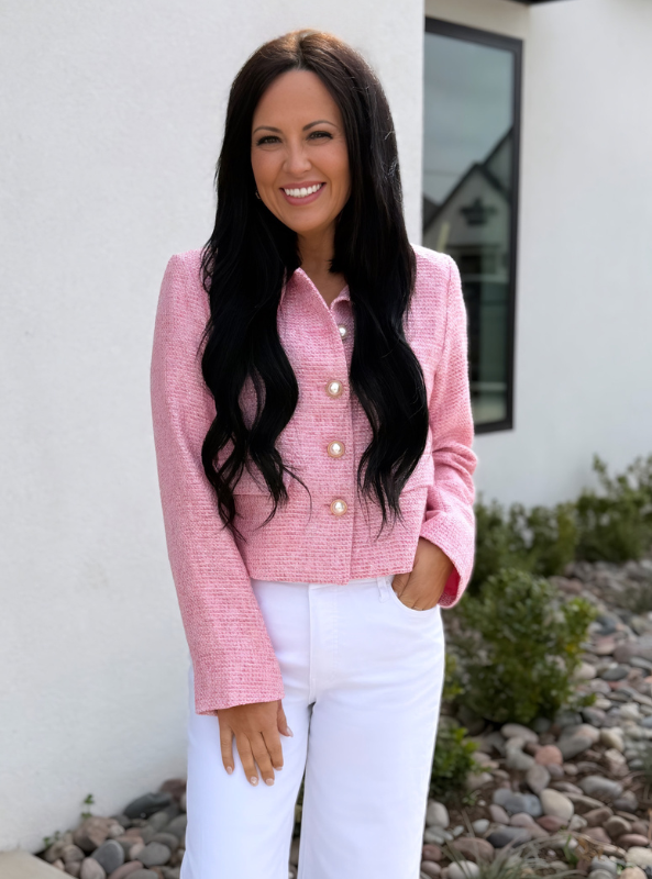 Lovely Pink Tweed Jacket