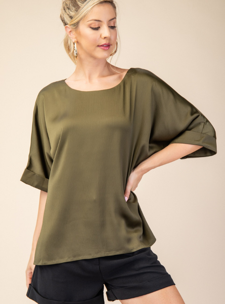 Olive Top - Tres Chic Boutique