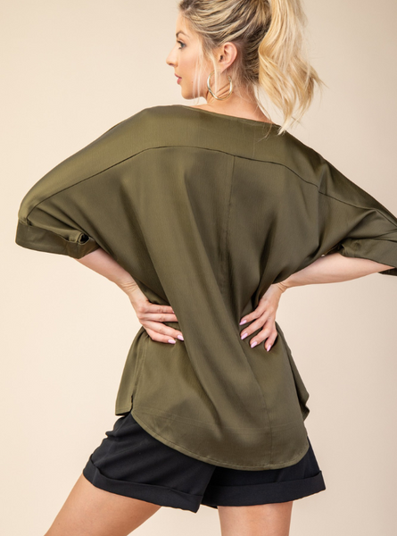 Olive Top - Tres Chic Boutique