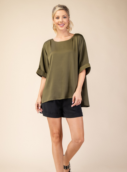 Olive Top - Tres Chic Boutique