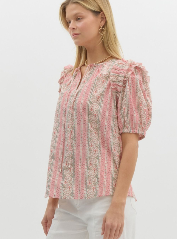 Pink Pattern Top