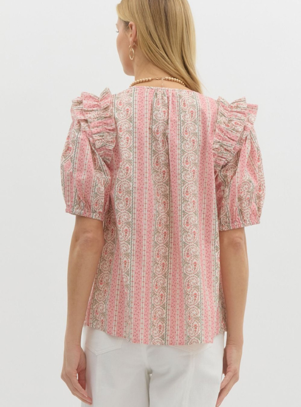 Pink Pattern Top