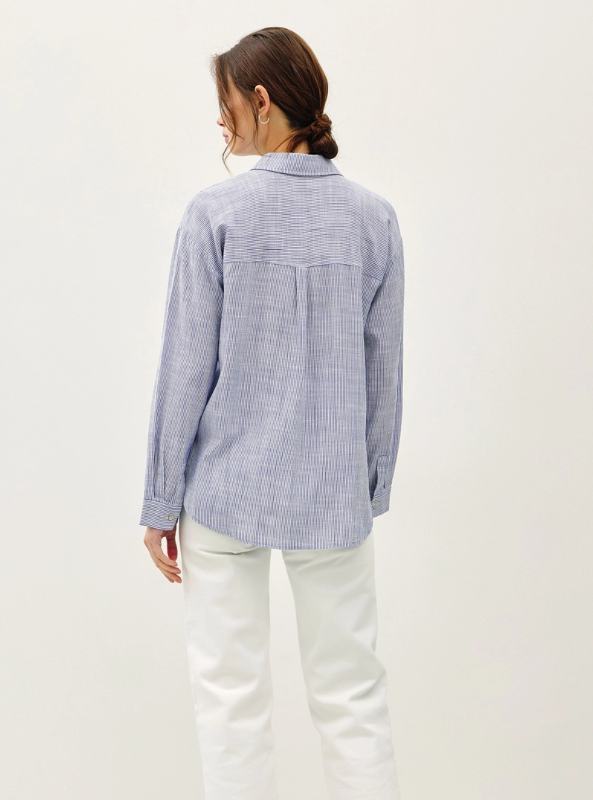 Pinstripe Button Down Shirt