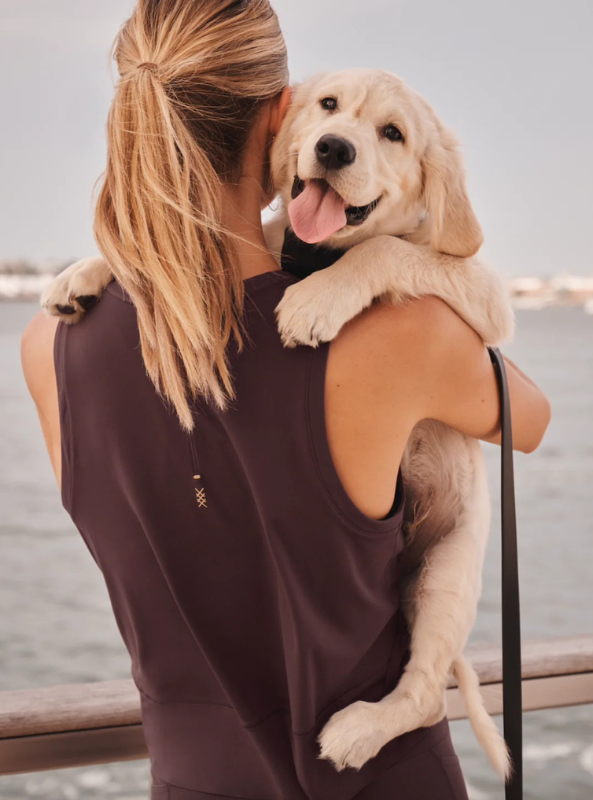 Rhone Apparel- Serene Tank- Brown Berry