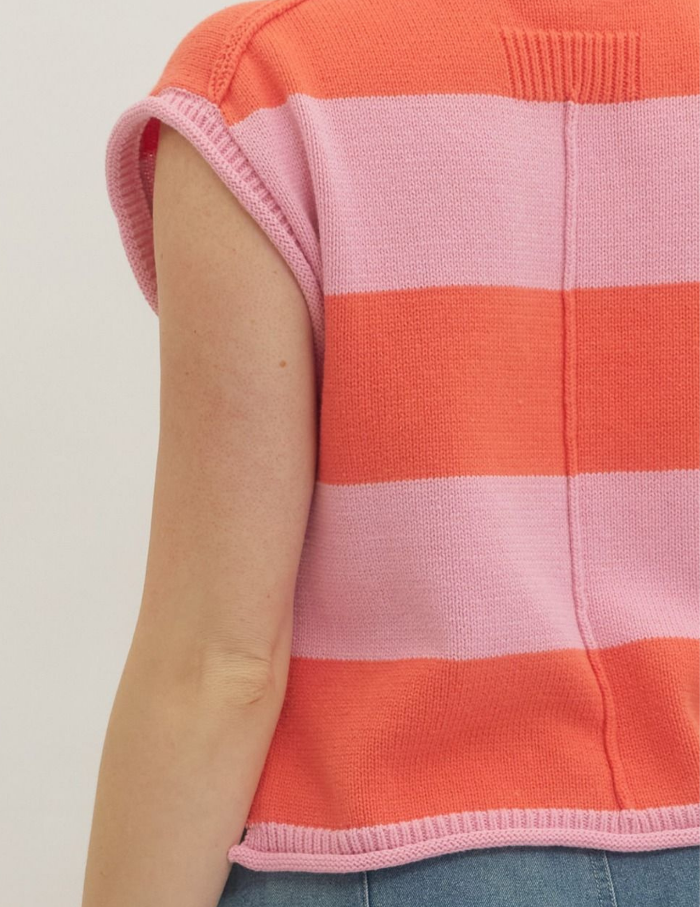 Striped Cap Sleeve Top