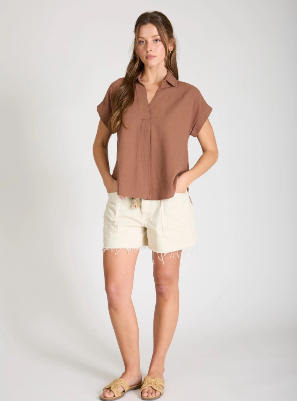 The Brighton Top- Almond