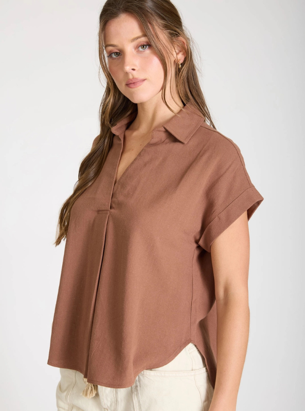The Brighton Top- Almond