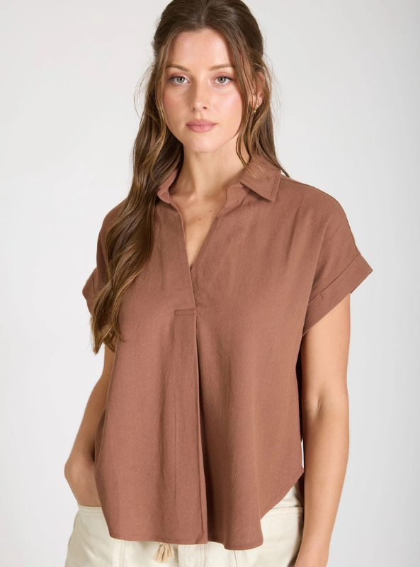 The Brighton Top- Almond