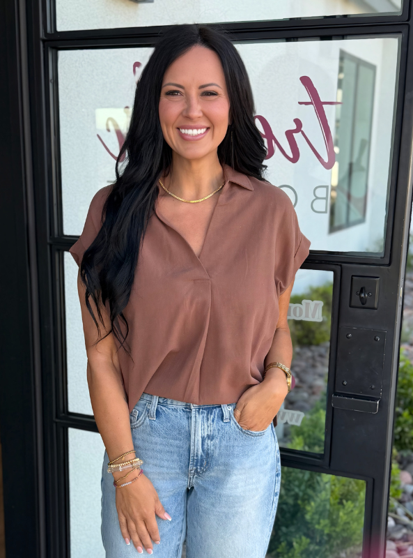 The Brighton Top- Almond
