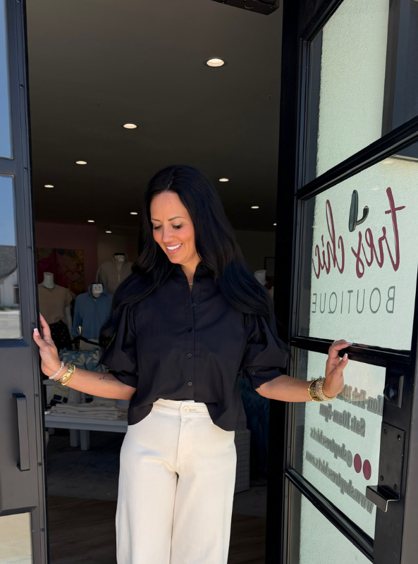 The Charlotte Blouse- Black