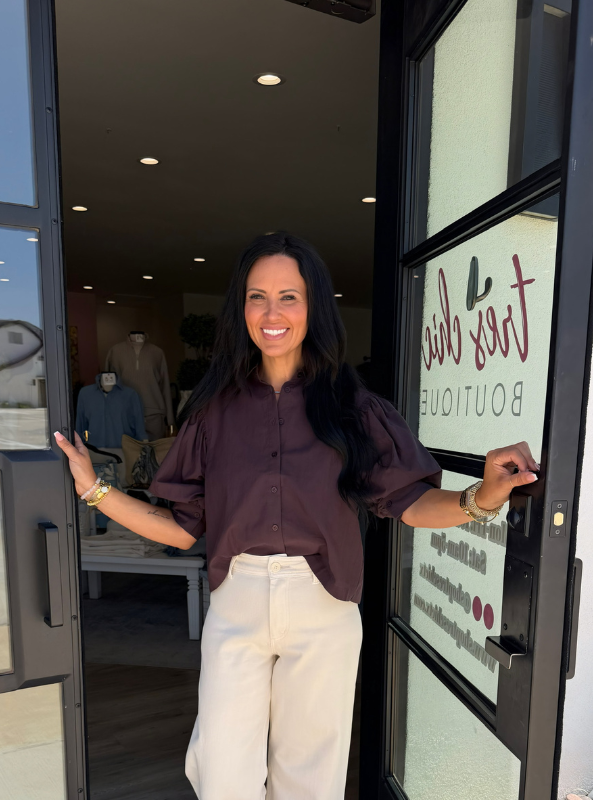 The Charlotte Blouse- Deep Brown