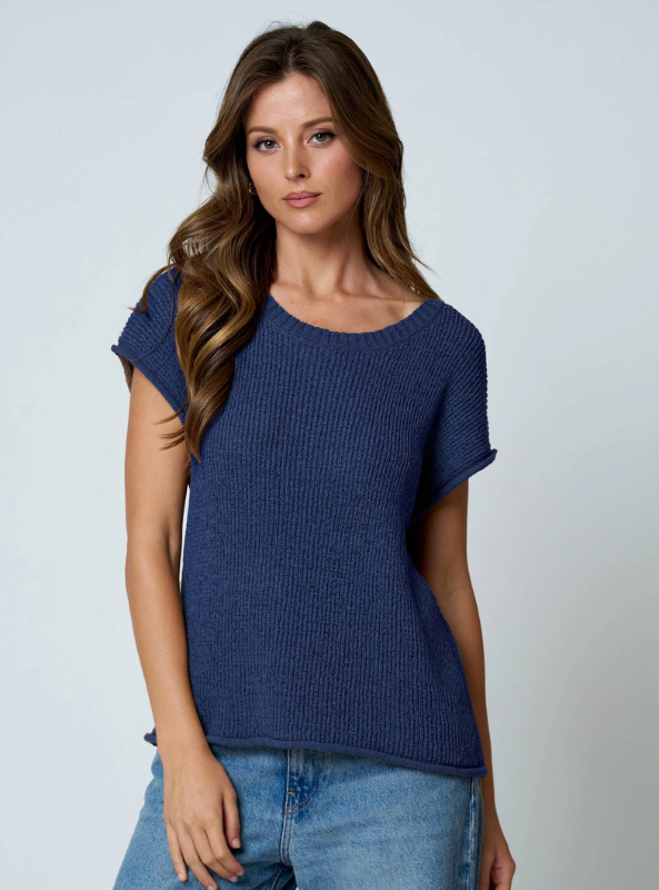 The Colette Top- Navy