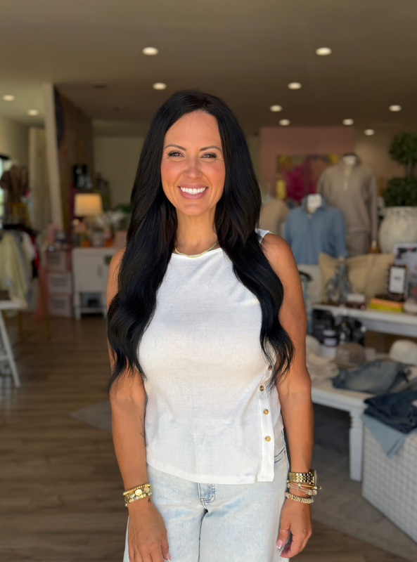 The Emery Top- White