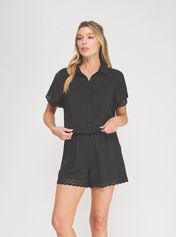 The Harper Top- Black