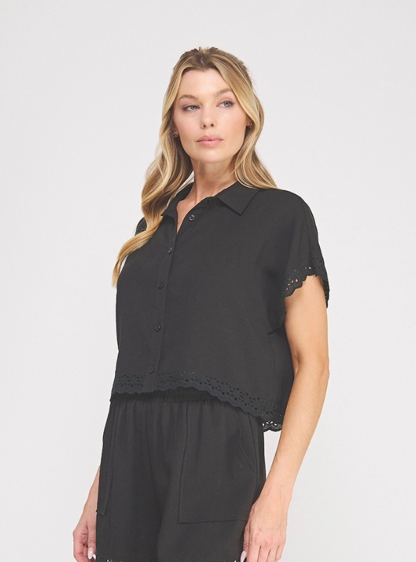 The Harper Top- Black