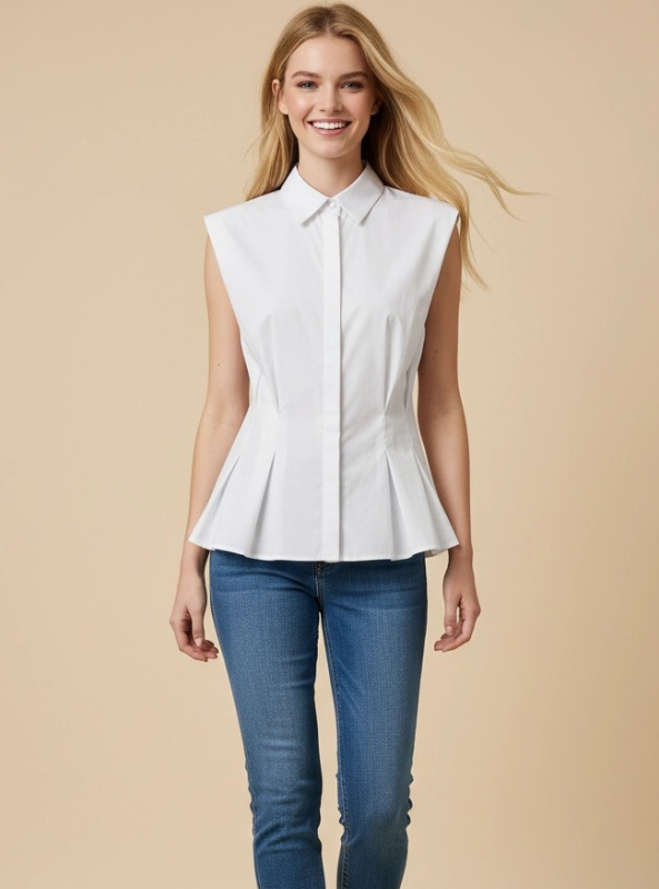 The Sutton Blouse- White