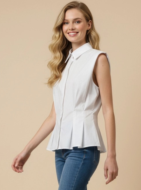 The Sutton Blouse- White