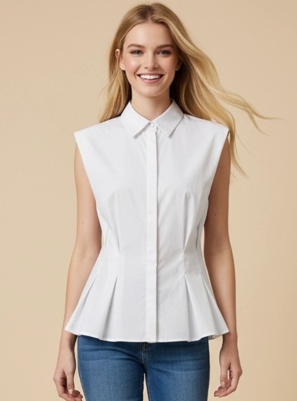 The Sutton Blouse- White
