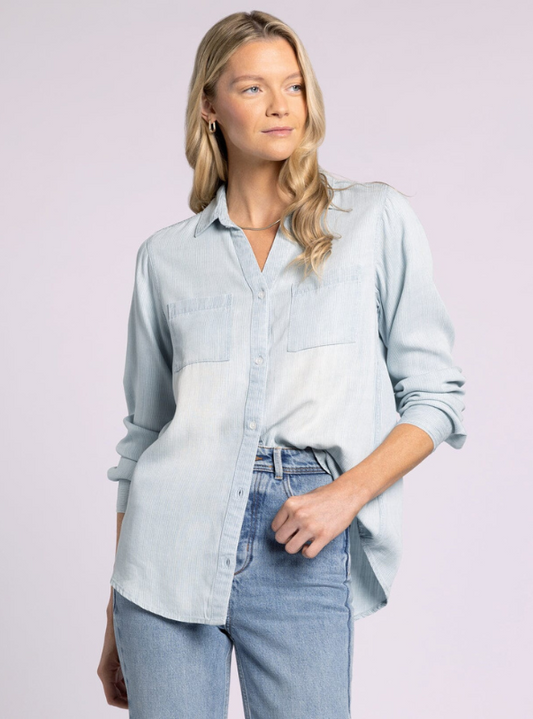 Ginger Denim Top- Mia Wash