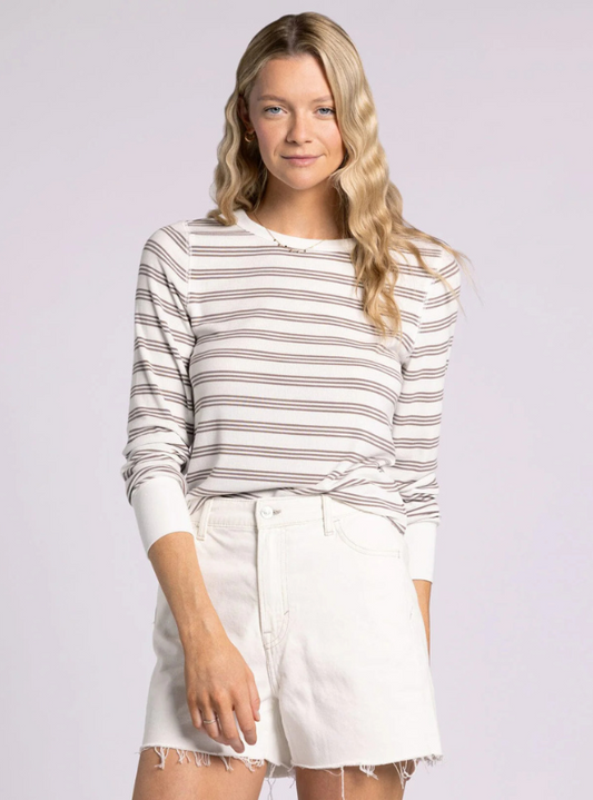 Stacy Top- White Taupe