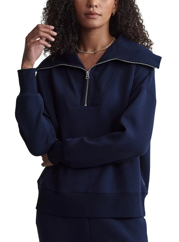 Varley- Catherine Half-Zip Sweat- Navy